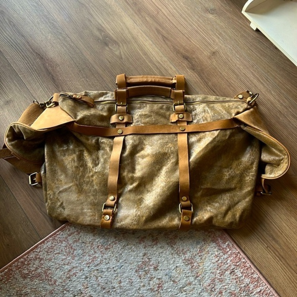 Anthropologie Jesslyn Blake shimmery tote - Picture 2 of 13